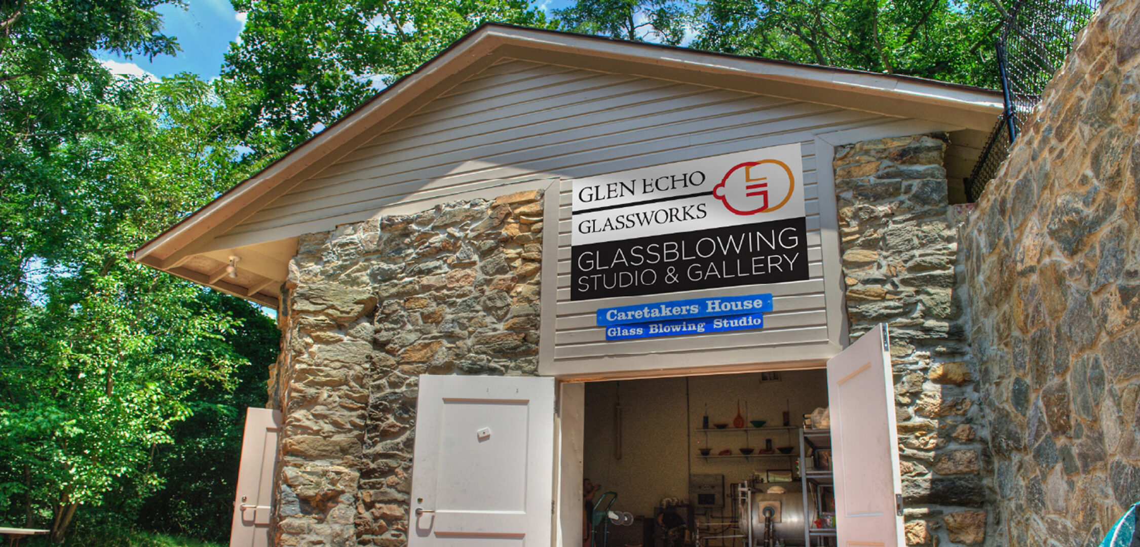 Glen Echo Glassworks studio front